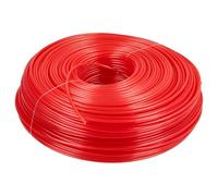 vhbw Fil de Rechange Universel pour Tondeuse à Gazon et Coupe-Bordure - Rouge - 2 mm x 100 m