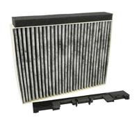 vhbw Filtre à charbon actif compatible avec Bosch DWW06D650B/01, DWW067A50/01, DWK098E50/01 hotte aspirante + cadre de support