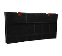 vhbw Filtre à charbon actif compatible avec Scholtes HTL76WH, HTL76AN, HTL76IX hotte aspirante - 43 x 21,7 x 3,3 cm