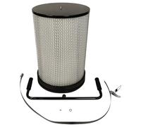 vhbw Filtre à particules fines compatible avec BAMATO AB-1500CF centrale d'aspiration - particules fines avec brosses de nettoyage