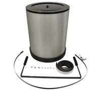 vhbw Filtre à particules fines compatible avec BAMATO AB-2530, AB-3900 centrale d'aspiration - particules fines avec brosses de nettoyage