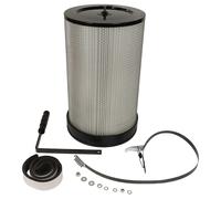 vhbw Filtre à particules fines compatible avec BAMATO AB-550 centrale d'aspiration - particules fines avec brosses de nettoyage