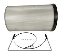 vhbw Filtre à particules fines remplacement pour Holzmann ABSFF8K pour centrale d'aspiration - particules fines avec brosses de nettoyage