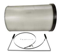 vhbw Filtre à particules fines remplacement pour Holzmann ABSFF8K pour centrale d'aspiration - particules fines avec brosses de nettoyage