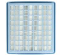 vhbw filtre compatible avec Miele S148 Allergy Control Plus, S148 Medicair Mini, S157 aspirateur - filtre d'évacuation HEPA blanc/bleu clair