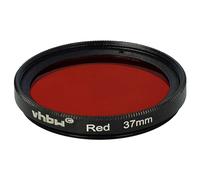 vhbw Filtre de Couleur Universel pour Les objectifs de Filetage de 37mm - Filtre Rouge
