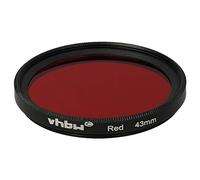 vhbw Filtre de Couleur Universel pour Les objectifs de Filetage de 43mm - Filtre Rouge