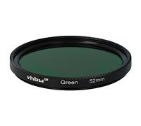 vhbw Filtre de Couleur Universel pour Les objectifs de Filetage de 52mm - Filtre Vert