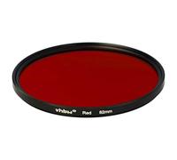 vhbw Filtre de Couleur Universel pour Les objectifs de Filetage de 82mm - Filtre Rouge