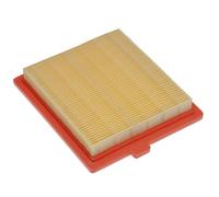 vhbw Filtre de rechange (1x filtre à air) remplacement pour Ratioparts 118550147/0 pour tondeuse à gazon - 12,2 x 10,8 x 2cm, orange / jaune