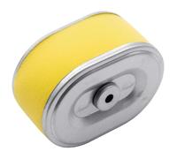 vhbw Filtre de rechange avec préfiltre remplacement pour Oregon 30-318 pour tondeuse à gazon - 10,1 x 7,2 x 5,1cm, argent / jaune