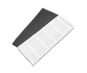 vhbw Filtre fin compatible avec Ecovacs Deebot DM 82, DM 82e, M82, M82e aspirateur robot - Filtre à air, noir/blanc