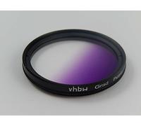 vhbw Filtre gradué de Couleur Universel Compatible avec Les objectifs de 43mm - Filtre dégradé Violet