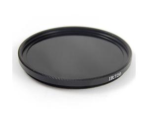 vhbw Filtre infrarouge universel 720nm pour compatible avec objectifs d'appareils photos de filetage 67mm - Filtre IR circulaire, noir