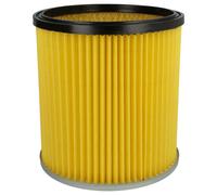 vhbw filtre plissé compatible avec Kärcher 3011, NT211, 2201 aspirateur - jaune, nettoyable