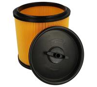 vhbw filtre plissé compatible avec Parkside PNTS 1250/9 | 23 E., 1250, 1300 D3 aspirateur - noir / jaune