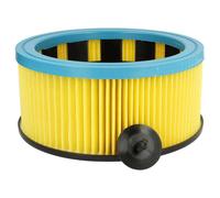 vhbw filtre plissé compatible avec Stier SNT-32 Premium, SNT-20 Premium aspirateur à sec/humide - bleu / jaune