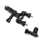 vhbw Fixation sur cadre vélo/moto avec bras pivotant à 3 voies compatible avec Gopro HD Hero 3, 3 + Plus Silver Edition