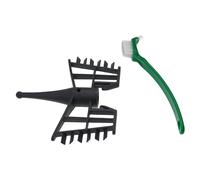 vhbw Fouet papillon compatible avec Silvercrest Monsieur Cuisine Edition Plus robot de cuisine + brosse, plastique, gris foncé