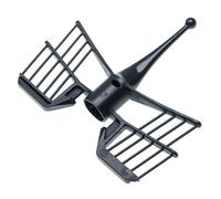vhbw Fouet papillon compatible avec Vorwerk Thermomix TM5, TM6 robot de cuisine, plastique, noir