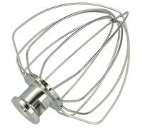 vhbw Fouet pâtissier pour robot de cuisine compatible avec Kitchenaid (4,3 L, 4,7 L ou 4,8 L) - acier inoxydable