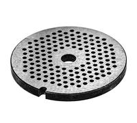 vhbw Grille de hachoir taille 32, diamètre des trous 4mm, trou central de 13,4mm, acier compatible avec ADE, Caso, Fama, KBS, Porkert