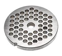 vhbw Grille de hachoir taille 32, diamètre des trous 8mm, trou central de 13,4mm, acier inoxydable compatible avec ADE, Caso, Fama, KBS, Porkert