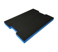 vhbw Insert en mousse compatible avec Bosch Sortimo L-Boxx 4.0 LB4 caisse à outils - mousse rigide, noir-bleu, 30mm