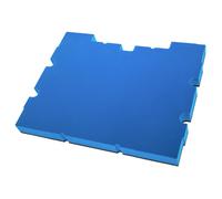 vhbw Insert en mousse compatible avec Dewalt TSTAK III DWST1-70705, TSTAK IV DWST1-70706 caisse à outils - mousse rigide, noir-bleu, 30mm