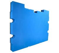 vhbw Insert en mousse compatible avec Dewalt TSTAK III DWST1-70705, TSTAK IV DWST1-70706 caisse à outils - mousse rigide, noir-bleu, 30mm