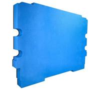 vhbw Insert en mousse compatible avec Makita MakPac 1, 2 caisse à outils - mousse rigide, noir-bleu, 30mm