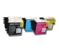 vhbw Jeu de 10x cartouches d'encre imprimante compatible avec Brother DCP-385C,DCP-387C,DCP-395CN,DCP-535CN,DCP-585CW,DCP-6690CW,DCP-J125,DCP-J140W G