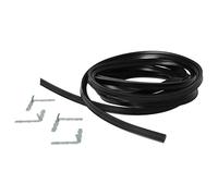 vhbw joint universel compatible avec AEG four | et de nombreuses autres marques - 3 m, avec crochets à angle noir