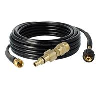 vhbw Kit d'accessoires 2 pcs compatible avec Lavor nettoyeur haute pression - raccord, rallonge tuyau