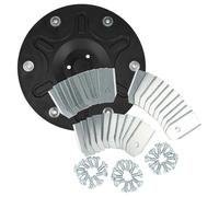 vhbw Kit d'accessoires de 31 pièces compatible avec Segway Navimow i105E tondeuse à gazon - 1x disque porte-lame, 30x lame + vis, noir/argenté