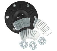 vhbw Kit d'accessoires de 31 pièces compatible avec Segway Navimow i108E tondeuse à gazon - 1x disque porte-lame, 30x lame + vis, noir / argenté