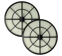 vhbw Kit de 2x Filtres compatible avec Beko BKS 5223 P, BKS 5316, BKS 1350 T, BKS 5223 aspirateur - filtre de sortie d'air, noir/blanc