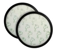 vhbw Kit de 2x Filtres remplacement pour Rowenta RS-2230000345 pour aspirateur - filtre de sortie d'air, noir/blanc