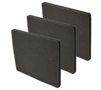 vhbw Kit de 3x Filtres compatible avec Electrolux AJM6810 (903151549) aspirateur - filtre de sortie d'air (filtre éponge), noir