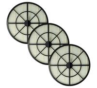 vhbw Kit de 3x Filtres remplacement pour Grundig 759551750400, 759551642900 pour aspirateur - filtre de sortie d'air, noir / blanc