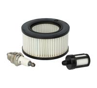 vhbw Kit de filtres à air, à carburant, bougie d'allumage remplacement pour Stihl 4007000 pour scie à moteur, à chaîne, tronçonneuse