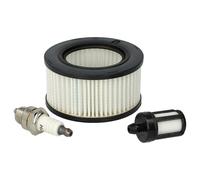 vhbw Kit de filtres à air, à carburant, bougie d'allumage remplacement pour Stihl 4007000 pour scie à moteur, à chaîne, tronçonneuse