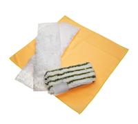 vhbw Kit de lingettes en microfibre de 4 pièces compatible avec Kärcher SC 4.100 C, SC 4.100 CB, SC 4 EasyFix, SC 4 EasyFix Iron nettoyeur à vapeur