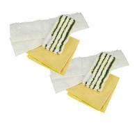 vhbw Kit de lingettes en microfibre de 8 pièces compatible avec Kärcher SC 2 Upright Easyfix, SC 3, SC 3.000, SC 3.100 B nettoyeur à vapeur