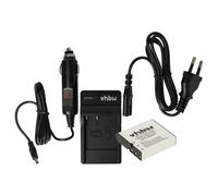 vhbw Kit de recharge remplacement pour Medion PAC-0040 pour appareil photo - 1x station de charge, 1x batterie