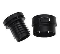 vhbw Kit de réparation du tuyau de l'aspirateur 2-pcs compatible avec Miele Total Care, Turbo - Maintenance, noir Noir G