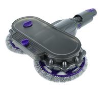 vhbw Kit de tête de balai électrique compatible avec Dyson V7, V15s, V15 Detect Complete aspirateur - avec réservoir d'eau + 2 lingettes