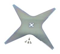 vhbw Lame (4 étoile) compatible avec Outils Wolf R20AC, R30AC tondeuse - Lame de rechange, gris, acier