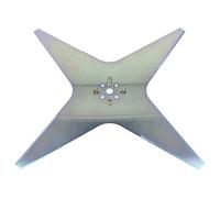 vhbw Lame (4 étoile) compatible avec Tech Line L X6 tondeuse - Lame de rechange, gris, acier