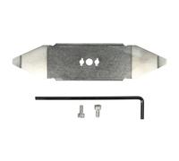 vhbw Lame compatible avec Robomow RX12U, RT700 PL, RT300, RT700, RT300 PL tondeuse - Lame de rechange, argenté, acier inoxydable